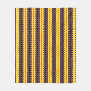 Retro gestreift  fleecedecke