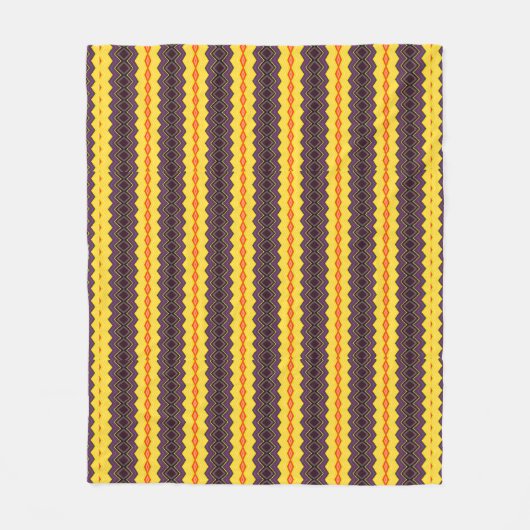 Retro gestreift fleecedecke (Vorderseite)