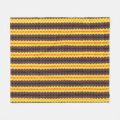 Retro gestreift fleecedecke (Vorderseite (Horizontal))