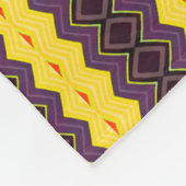 Retro gestreift fleecedecke (Ecke)