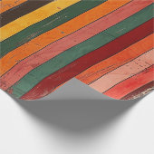 Retro gestreift geschenkpapier (Ecke)
