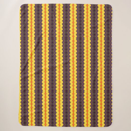 Retro gestreift sherpadecke (Vorderseite)