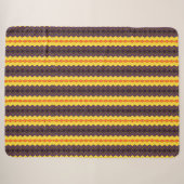 Retro gestreift sherpadecke (Vorderseite (Horizontal))