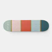 Retro gestreift skateboard (Horizontal)