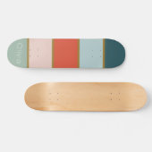 Retro gestreift skateboard (Horizontal)