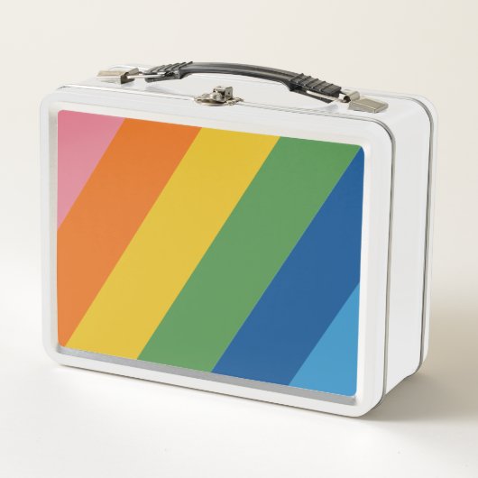 Retro gestreifte Lunchbox (Vorderseite)