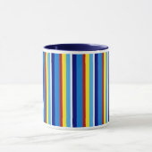 Retro-gestreifter Kaffeebecher Tasse (Zentrum)