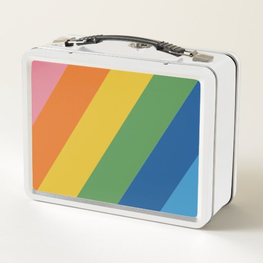 Retro gestreifter Lunchbox (Rückseite)