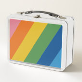Retro gestreifter Lunchbox (Vorderseite)