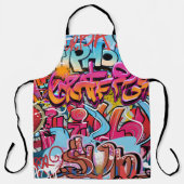 Retro gestreiftes Innendesign. Schürze (Vorderseite)