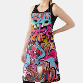 Retro gestreiftes Innendesign. Schürze (InSitu)