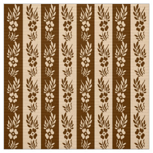 Retro gestreiftes mit Blumenmuster Stoff