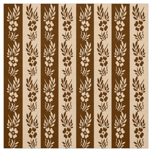 Retro gestreiftes mit Blumenmuster Stoff (Muster)