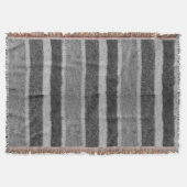 Retro gestricktes Schwarzweiss-Streifenmuster Decke (Vorderseite)