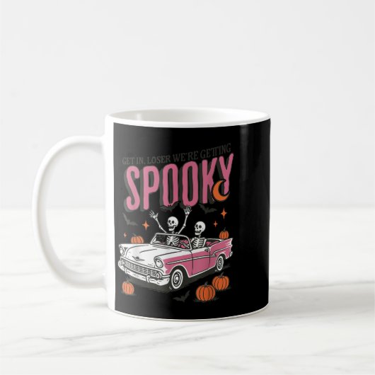 Retro Get In Losers We're Getting Soky, Funny Hall Kaffeetasse (Links)