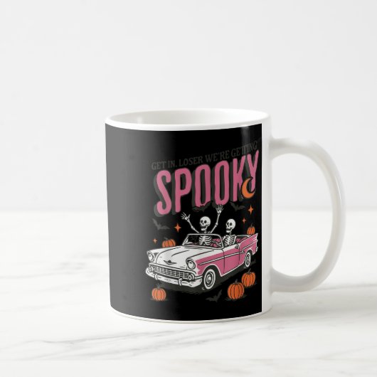 Retro Get In Losers We're Getting Soky, Funny Hall Kaffeetasse (Rechts)
