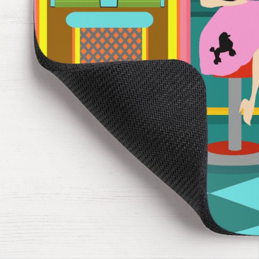 Retro Getränkespender Mousepad (Ecke)