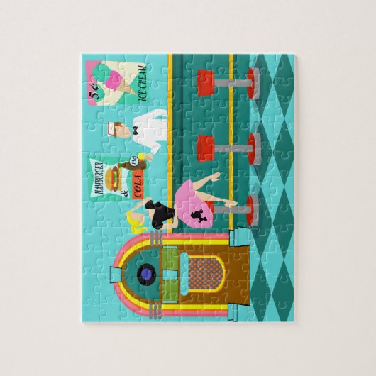 Retro Getränkespender-Puzzlespiel Puzzle (Vertikal)