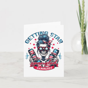 Retro Getting Star Spangled Hammered America 4th O Karte