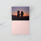 Retro Gewerkschaft Rosa und Aquamarine Hochzeit Da Karte (Innenseite)