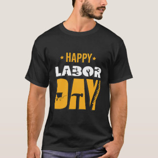 Retro Gewerkschaft Stark Happy Labour Day Internat T-Shirt