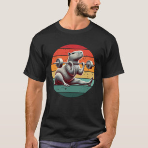 Retro-Gewichtheben Lustiges Fitness-Training Gym C T-Shirt