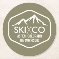 Retro Gewohnheit Ski-GebirgslogoAspen Colorado