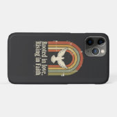 Retro-gewurzelte und aufstrebende Glaubensgestaltu Case-Mate iPhone Hülle (Rückseite (Horizontal))