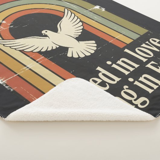 Retro-gewurzelte und aufstrebende Glaubensgestaltu Sherpadecke (3/4)