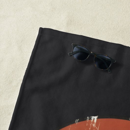 Retro-gewurzelte und aufstrebende Glaubensgestaltu Strandtuch (Beispiel)