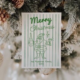 Retro Gezeichnet Weihnachten Weihnachten Weihnacht