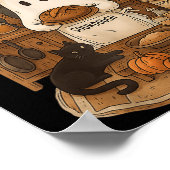 Retro Ghost Backwaren Halloween Soky Koch B Poster (Ecke)