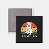Retro Ghost Boo Crew Frauen Kindergärten Magnet (Vorderseite/Rückseite)