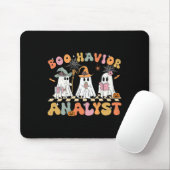 Retro Ghost Boo Havior Analyst Therapist Bcba Hall Mousepad (Mit Mouse)