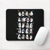 Retro Ghost Book Fantasy Series Halloween Book Lov Mousepad (Mit Mouse)