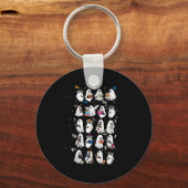 Retro Ghost Book Fantasy Series Halloween Book Lov Schlüsselanhänger (Vorderseite)