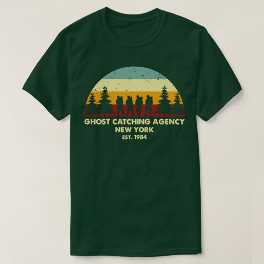 Retro Ghost Catching Agency T-Shirt (Design vorne)