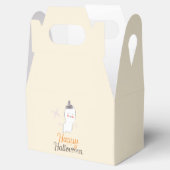 Retro Ghost Doodle Halloween Design Geschenkschachtel (Geöffnet)