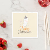 Retro Ghost Doodle Halloween Geburtstagsparty Serviette (Beispiel)