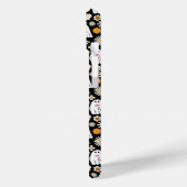 Retro Ghost Flowers Halloween Seamless Pattern Case-Mate iPhone Hülle (Rückseite / Links)