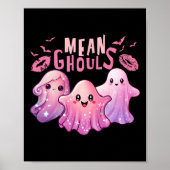 Retro Ghost Gemein Ghouls Spaß Halloween Spooky Se Poster (Vorne)