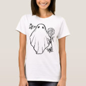 Retro Ghost Halloween T-Shirt (Vorderseite)