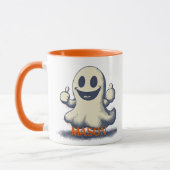 Retro Ghost Halloween Tasse - Spooky & Fun Vibes (Links)