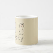 Retro Ghost Hand Lettern Spooky Kaffeetasse (Mittel)