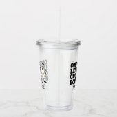 Retro Ghost One Halloween Boy 1st Birthday Acryltrinkbecher (Rechts)