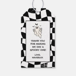 Retro Ghost One Halloween Boy 1st Birthday Geschenkanhänger