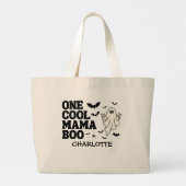 Retro Ghost One Halloween Boy 1st Birthday Jumbo Stoffbeutel (Rückseite)