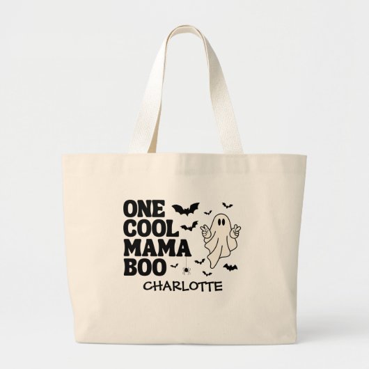 Retro Ghost One Halloween Boy 1st Birthday Jumbo Stoffbeutel (Vorne)