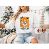 Retro Ghost Reading mit Bow "Creepin’ It Real" Sweatshirt