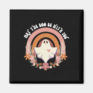 Retro Ghost Vintag Floral Boho Halloween Niedlich Magnet